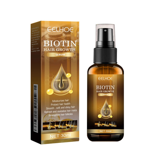 Biotin Hair Care Spray Nourish Scalp Hair Follicle Reduce Hair Loss Stabilizer Hair Root Refresh Oil Control Natural Plant Essence