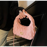 Chic Solid Color Crossbody Bag – Textured Leather Handbag with Adjustable Strap