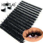 30D 40D 60D 80D Mixed Tray Individual Lashes 3D Russia Volume Eye Lashes Soft Natural Lashes Mink Lash Cluster False Eyelashes - Luxe Ladies Moda