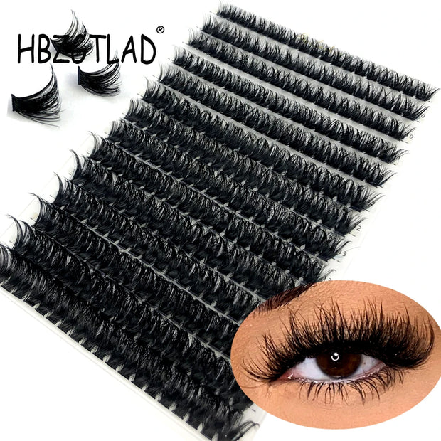30D 40D 60D 80D Mixed Tray Individual Lashes 3D Russia Volume Eye Lashes Soft Natural Lashes Mink Lash Cluster False Eyelashes - Luxe Ladies Moda