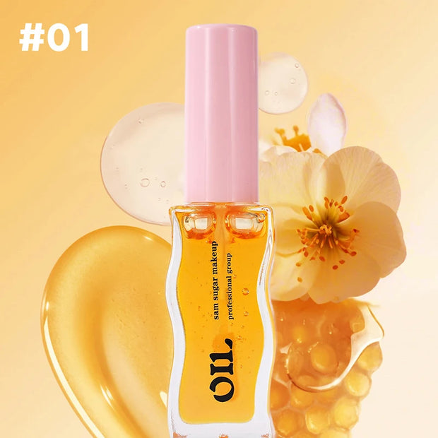 Water Light Honey Essence Lip Oil Long Lasting Moisturizing Fruity Shimmer Jelly Reduce Lip Lines Liquid Lipstick Gloss Makeup - Luxe Ladies Moda