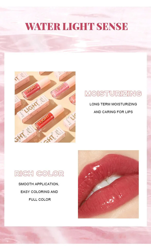 Waterproof Lip Gloss – Long-Lasting, Moisturizing, Mirror Shine Nude Lip Gloss