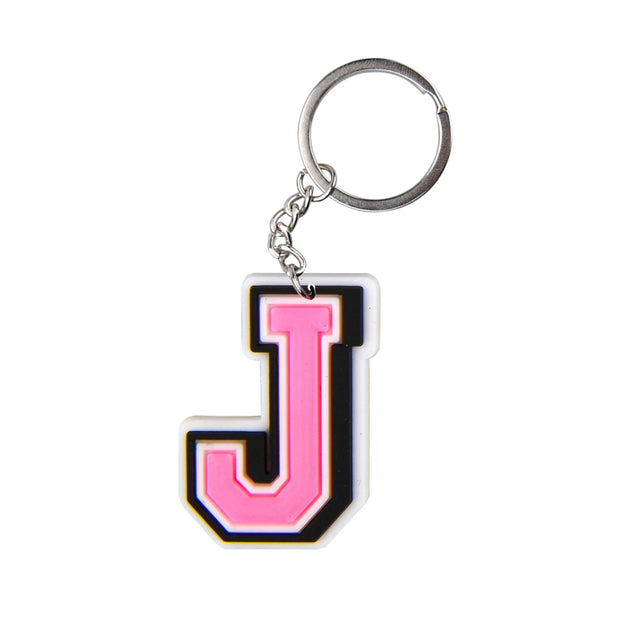 Cute Cartoon Pink Alphabet Keychains | A-Z Letter Keyrings for Personalized Style" - Luxe Ladies Moda