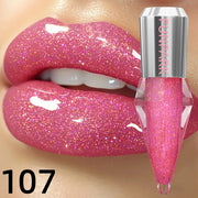 8-Color Glitter Shimmer Lip Gloss | Moisturizing Diamond Liquid Lipstick for Plump, Shiny Lips