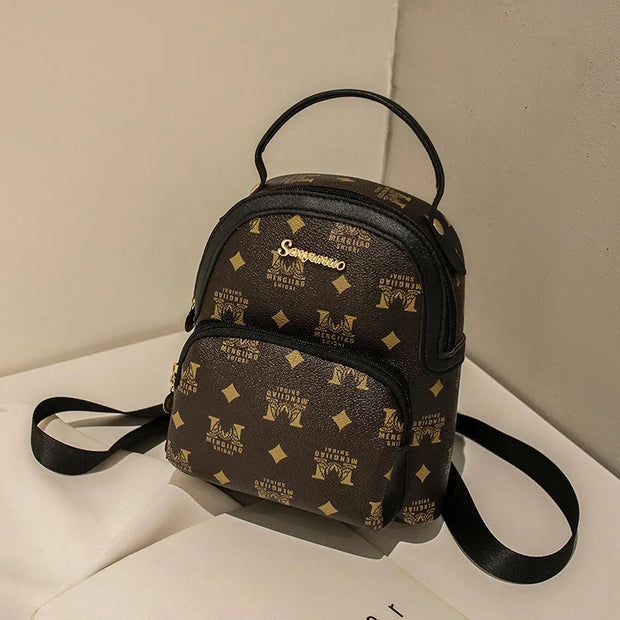 Women Mini Backpack Printed Cow Pattern Backpacks Simple Casual Student Bookbags Traveling Boin Purse Backpacks - Luxe Ladies Moda