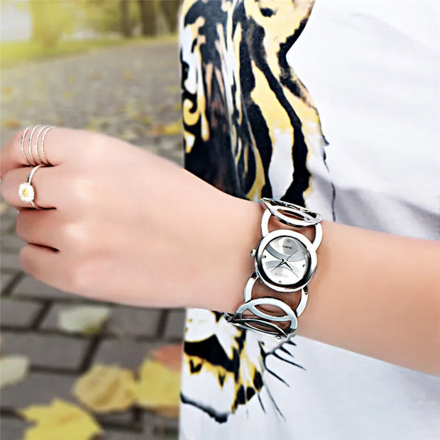 Women Watches Ladies Casual Golden Quartz Bracelets Watch - Luxe Ladies Moda
