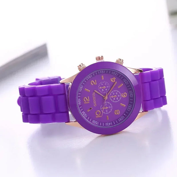 Women Watches New Fashion Luxury Brand Women's Watch Silicone Strap Quartz Wrist Watch For Female