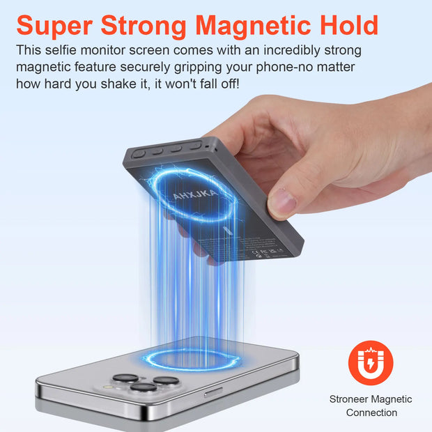 Smartphone Rear Camera For Selfie Vlog Live Stream For Android Iphone Monitor Screen Video Recording Magnetic Selfie - Luxe Ladies Moda