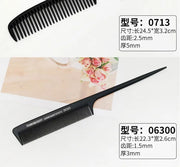 Professional Hair Tail Combs Stainless Steel Salon Cut Styling Comb Spiked Hair Care Styling Tools Barber Accessories Fine Teeth