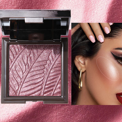 Purple sweet atmosphere blush pearlescent fine shimmer natural nude makeup vitality whitening blush - Luxe Ladies Moda