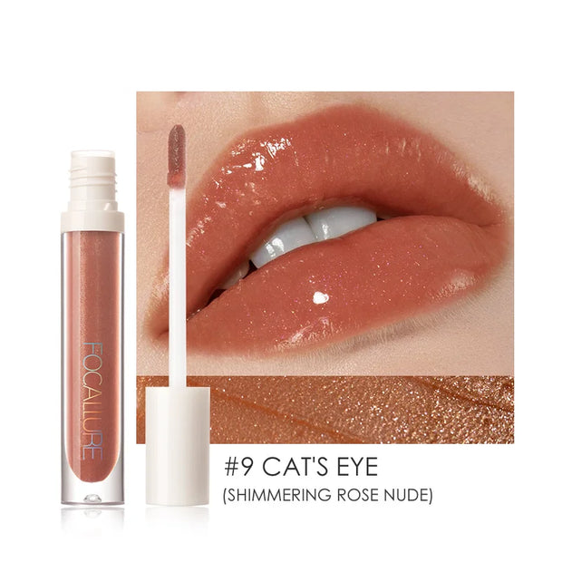 Lip Gloss Moisturizing Long Lasting Juicy Jelly Lip Tint 16 Colors Shiny Transparent Lipgloss Women's Cosmetics - Luxe Ladies Moda