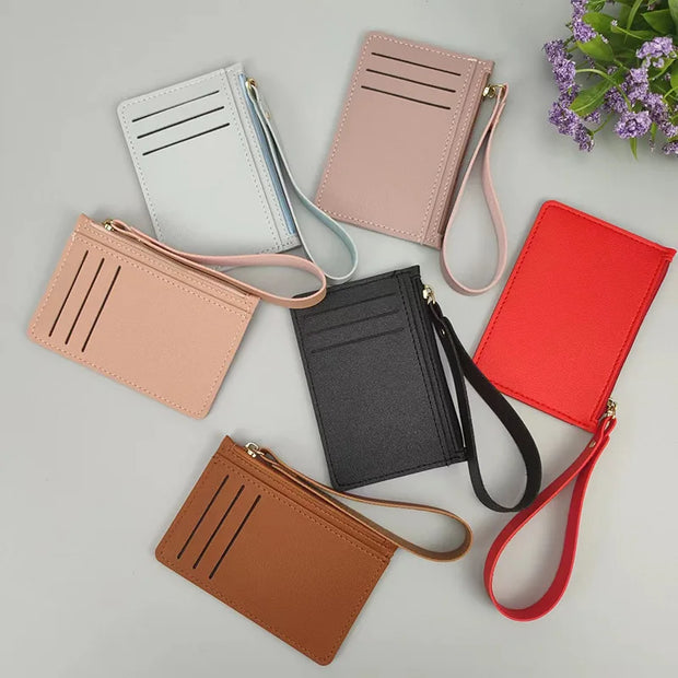 Thin Cards Holder Wallet Organizer Women Men Business Card Holders Wallets Slim Bank Credit Card ID Cards Cover Coin Pouch Case - Luxe Ladies Moda