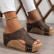 Sandals Shoes Women Summer Soft Women Shoe Slides Women's Sandals Wedge Shoes Woman Platform Heels Slippers Women Footwear - Luxe Ladies Moda