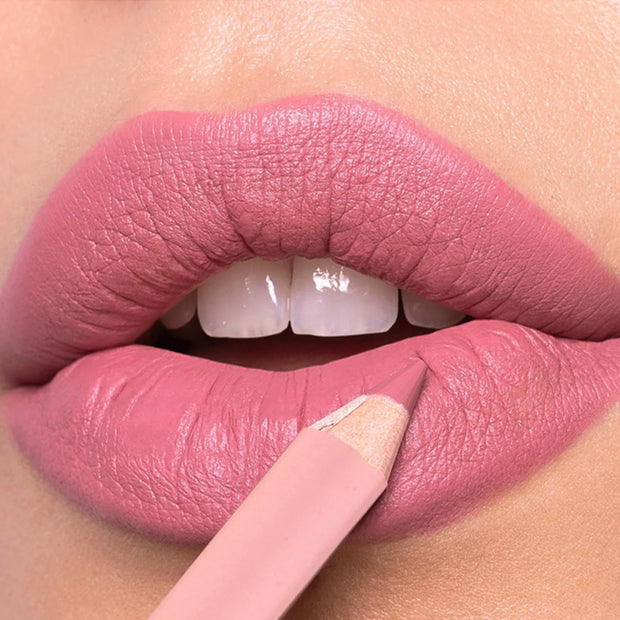 "Waterproof Matte Lip Liner | 12-Color Wooden Lip Contour Pencil" - Luxe Ladies Moda