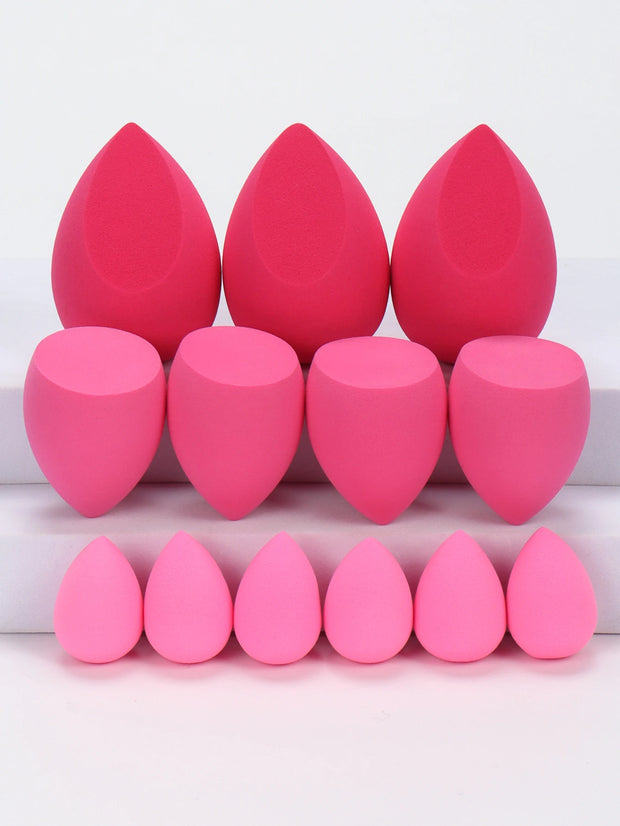 13pcs Large, Medium and Small Makeup Sponges, Which Become Larger When Exposed to Water, Do Not Contain Latex, Suitable for All Ski - Luxe Ladies Moda