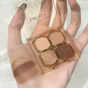 Eye Shadow Palette Mini Makeup Cosmetics Travel Size Cute Glitter Nude Eyeshadows Women Cheap Korean Glitters for the Eyes Gift - Luxe Ladies Moda