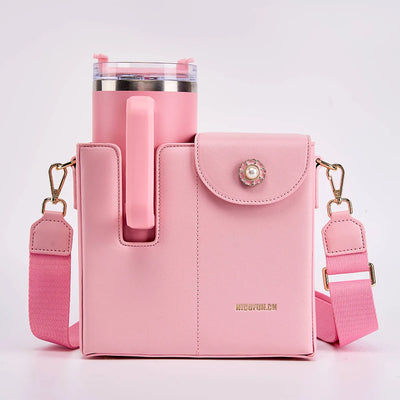 Water cup bag pink suitable for stanley - Luxe Ladies Moda