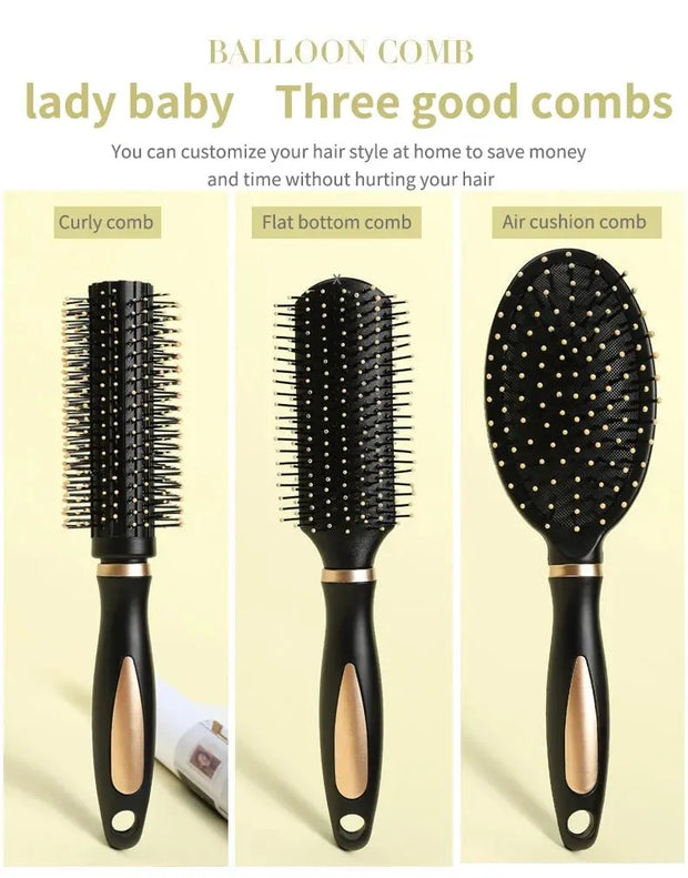 Air Bag Anti Static Comb Plastic Massage Anti Static Hair Brush Practical Care SPA Head Massager Household Curly Hair Hair Comb - Luxe Ladies Moda