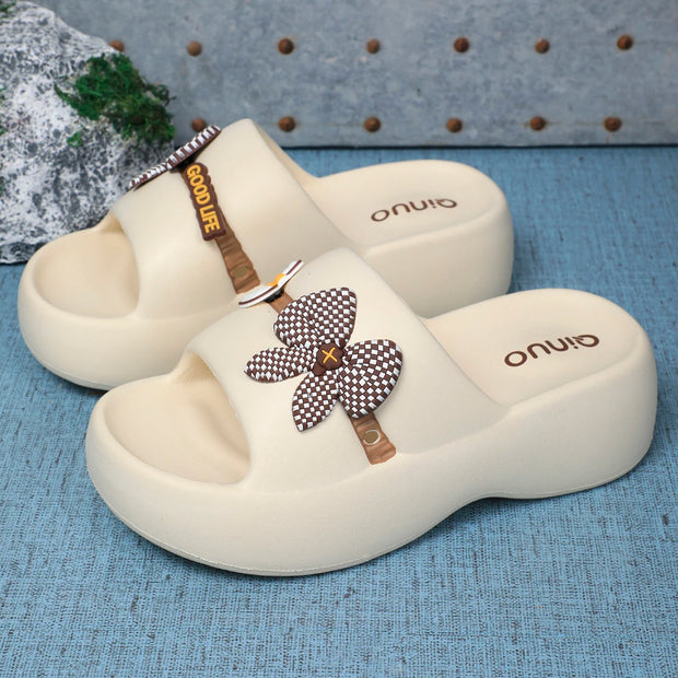 Women’s Platform Cloud Flip Flops – Soft EVA Pillow Slides, Non-Slip Beach Sandals - Luxe Ladies Moda