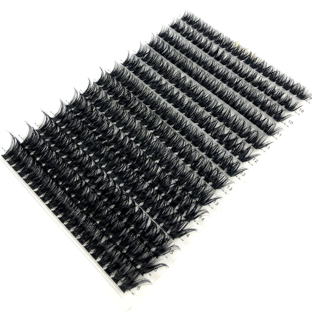 30D 40D 60D 80D Mixed Tray Individual Lashes 3D Russia Volume Eye Lashes Soft Natural Lashes Mink Lash Cluster False Eyelashes - Luxe Ladies Moda