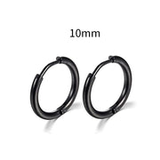 Simple Stainless Steel Small Hoop Earrings for Women - Luxe Ladies Moda