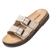 Double Strap Women's Slippers Summer Adjustable Soft Sole Shoes Outdoor Fashion Flat Bottom Sandals Women - Luxe Ladies Moda
