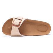 Cork Footbed Flat Slippers Fashion Flip Flops Women Outdoor Beach Shoes With Arch Support Women's Summer Clogs Sandals