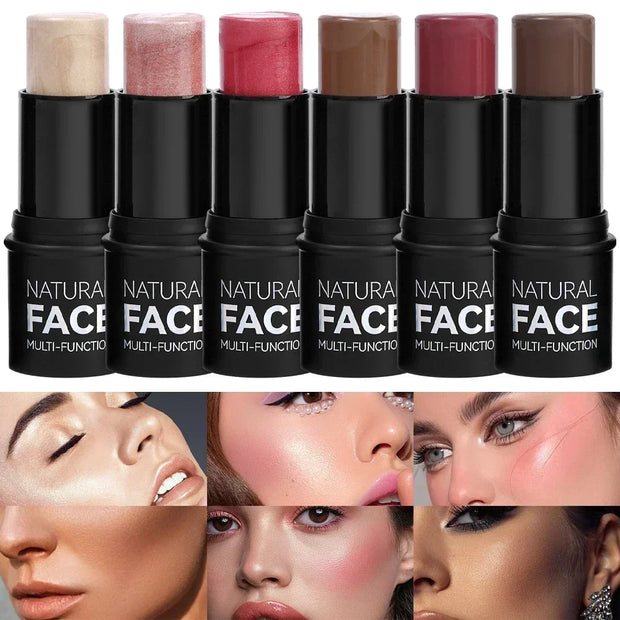 Highlighting&Bronzer Stick Face Brightening Blusher Rouge Concealer Pen Long Lasting Corrector Nose Shadow Contouring Cosmetics - Luxe Ladies Moda