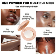 Face Highlighter Palette – Pearl Shimmer Glow Powder