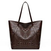 Simple And Versatile Crocodile Print Tote Bag, Large CapacityFashion Hand Bill Shoulder Women's Bag - Luxe Ladies Moda