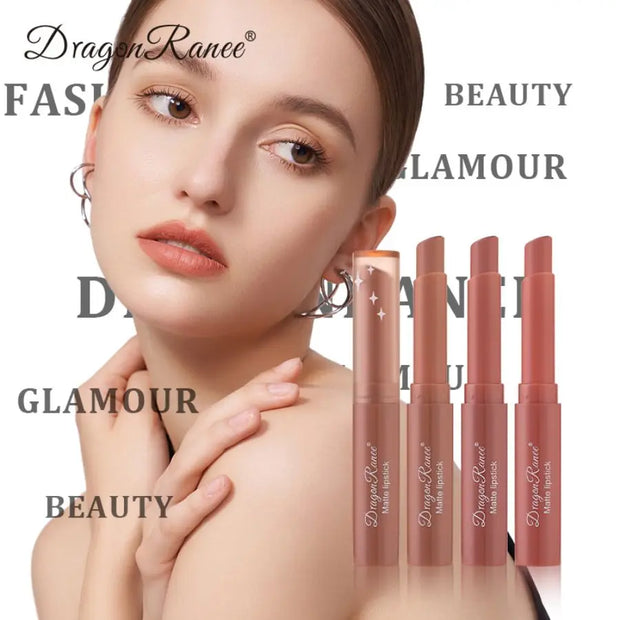 Matte, non-fading moisturizing lipstick Velvet matte finish, waterproof, and long-lasting. Resistant to fading and smudging. - Luxe Ladies Moda