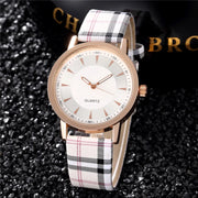 Fashion Casual Women's Quartz Watches Black White Dial Analog Ladies Wristwatch Leather Strap Simple Female Clock Gift for Women - Luxe Ladies Moda