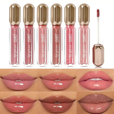 Mirror Pearl Lip Gloss Waterproof Long Lasting Moisturizing Lipstick Shine Glitter Lip Gloss Women Makeup Cosmetic - Luxe Ladies Moda