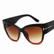 Cat Eye Women’s Sunglasses – Oversized Gradient UV400 Fashion Shades - Luxe Ladies Moda