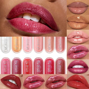 Glitter Lip Gloss Long Lasting Diamond Pearlescent Metallic Liquid Lipstick Moisturizing Lip Glaze Cosmetics - Luxe Ladies Moda