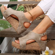 Sandals Shoes Women Summer Soft Women Shoe Slides Women's Sandals Wedge Shoes Woman Platform Heels Slippers Women Footwear - Luxe Ladies Moda