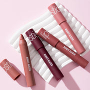 Beauty Glazed Matte Lipstick Pencil Waterproof Long Lasting Lip Balm 12 Colors Velvet Lip Liner Pen Lips Makeup Women Cosmetics - Luxe Ladies Moda