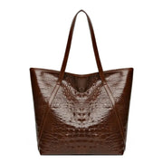Simple And Versatile Crocodile Print Tote Bag, Large CapacityFashion Hand Bill Shoulder Women's Bag - Luxe Ladies Moda