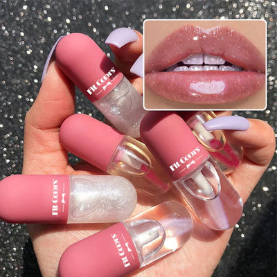 Mini Capsule Liquid Lip Blam Moisturizing Transparent Color Changing Lip Plumping Oil Mirror Jelly Plumping Lip Gloss Cosmetic - Luxe Ladies Moda