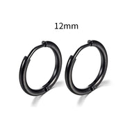Simple Stainless Steel Small Hoop Earrings for Women - Luxe Ladies Moda