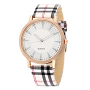 Fashion Casual Women's Quartz Watches Black White Dial Analog Ladies Wristwatch Leather Strap Simple Female Clock Gift for Women - Luxe Ladies Moda