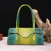 Multicolor Crocodile Pattern Fashion Handheld Stick Bag Large Capacity One Shoulder Underarm Bag Women's Luxury Handbag - Luxe Ladies Moda
