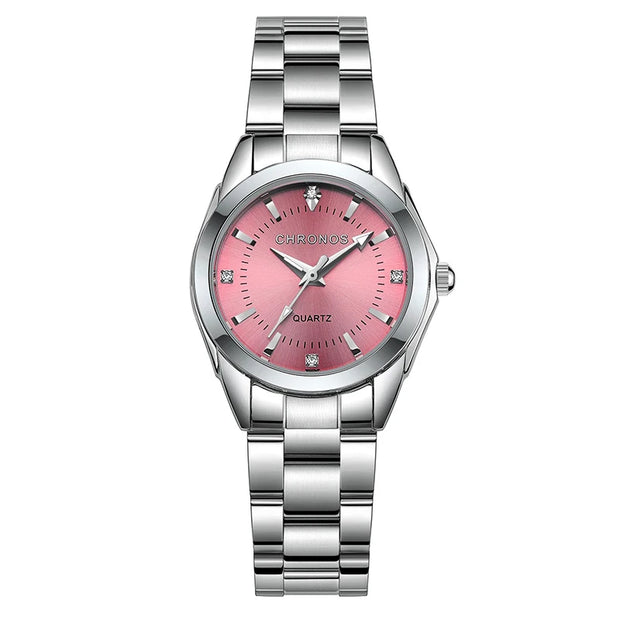 Elegant Women Watch Luxury Ladies Fashion Brand Wristwatch Quartz Movement Stainless Steel Gift for Female Girlfriend - Luxe Ladies Moda