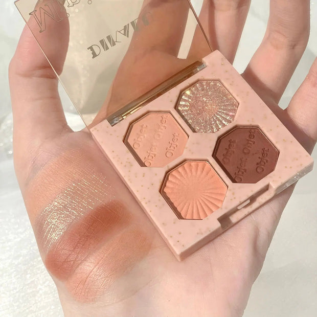 Eye Shadow Palette Mini Makeup Cosmetics Travel Size Cute Glitter Nude Eyeshadows Women Cheap Korean Glitters for the Eyes Gift - Luxe Ladies Moda