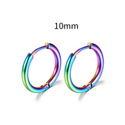 Simple Stainless Steel Small Hoop Earrings for Women - Luxe Ladies Moda