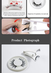 Reusable Magnetic Eyelashes with Applicator - Natural Wispy Lashes, No Glue Needed - Luxe Ladies Moda