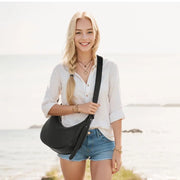 Women's dumpling bag, crossbody bag, shoulder bag, PU leather handbag, moon bag