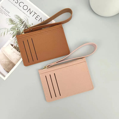 Thin Cards Holder Wallet Organizer Women Men Business Card Holders Wallets Slim Bank Credit Card ID Cards Cover Coin Pouch Case - Luxe Ladies Moda