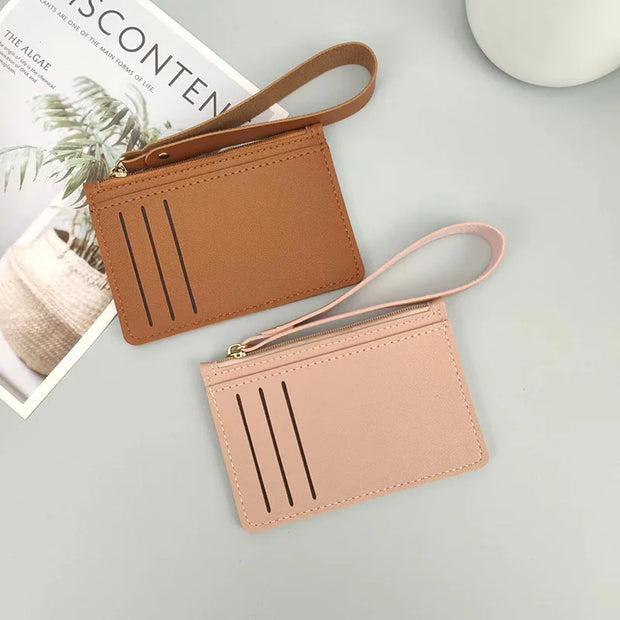 Thin Cards Holder Wallet Organizer Women Men Business Card Holders Wallets Slim Bank Credit Card ID Cards Cover Coin Pouch Case - Luxe Ladies Moda