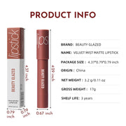 Beauty Glazed Matte Lipstick Pencil Waterproof Long Lasting Lip Balm 12 Colors Velvet Lip Liner Pen Lips Makeup Women Cosmetics - Luxe Ladies Moda